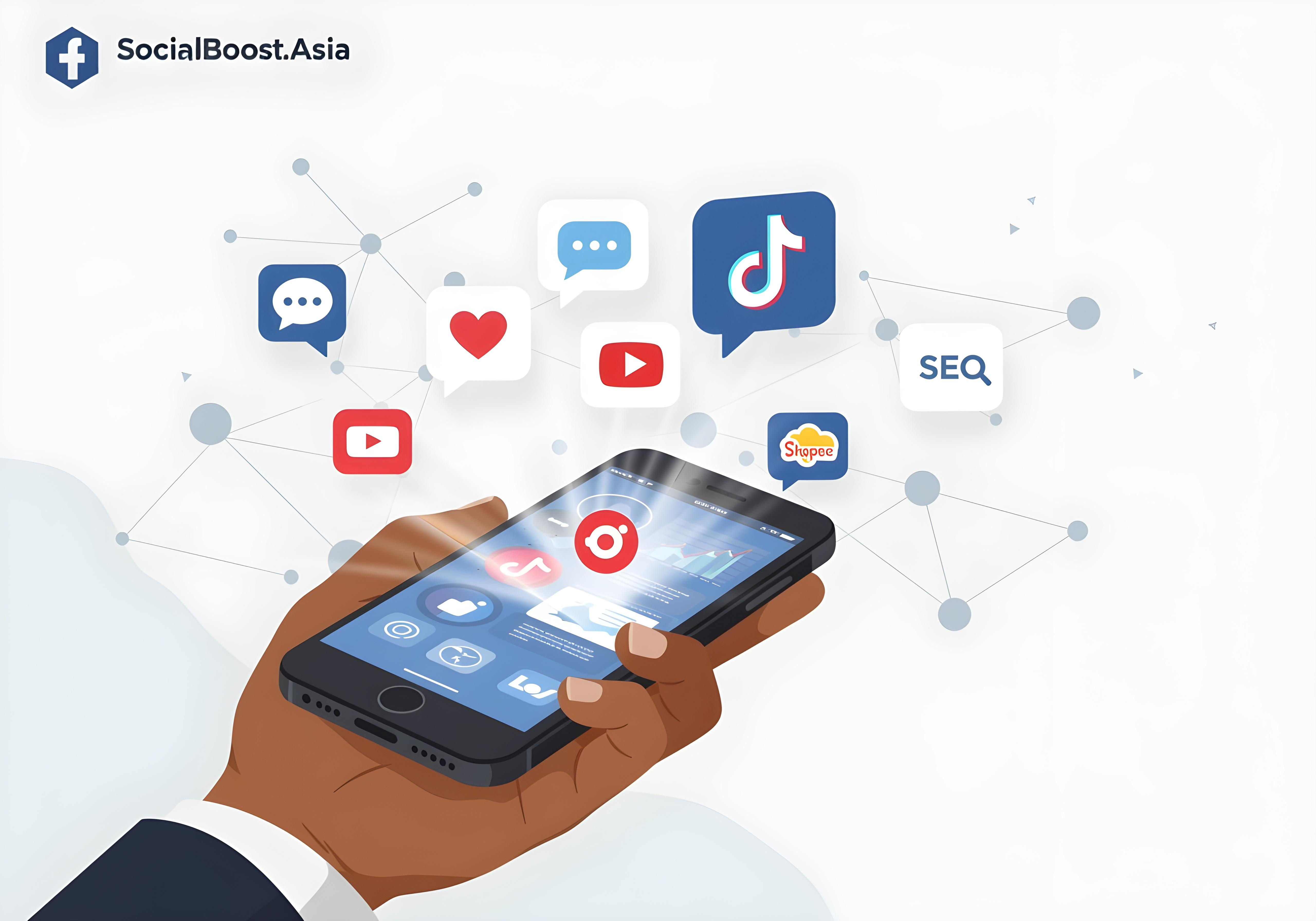 Dịch vụ khác Social Boost Asia - Backlink, SEO, Marketing Online