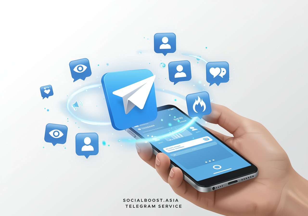 Dịch vụ Telegram Social Boost Asia - Tăng member, view