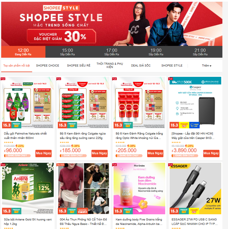 tham gia các chương trình khuyến mãi hàng tháng, khuyến mãi flashsale của sàn giúp shop tăng lượt hiển thị tự nhiên