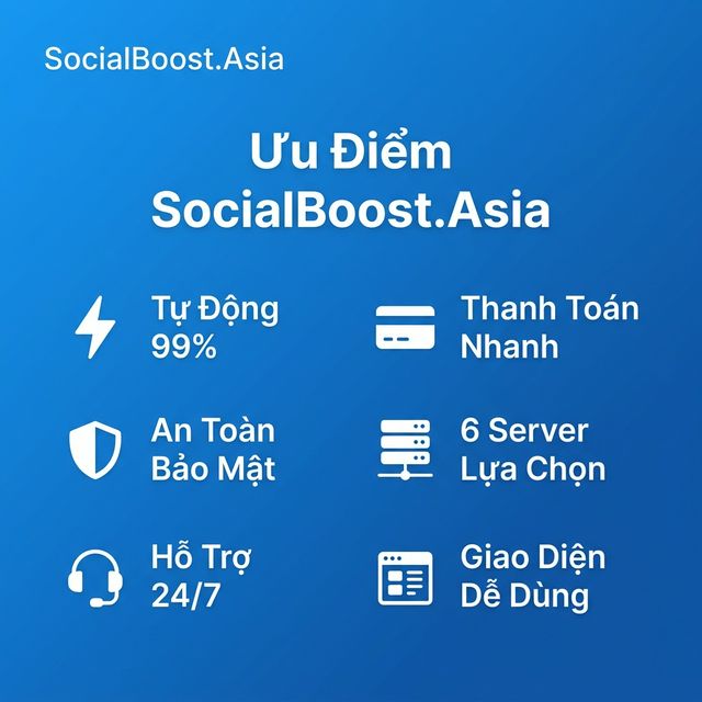 Ưu điểm dịch vụ buff cmt Facebook tại SocialBoost Asia