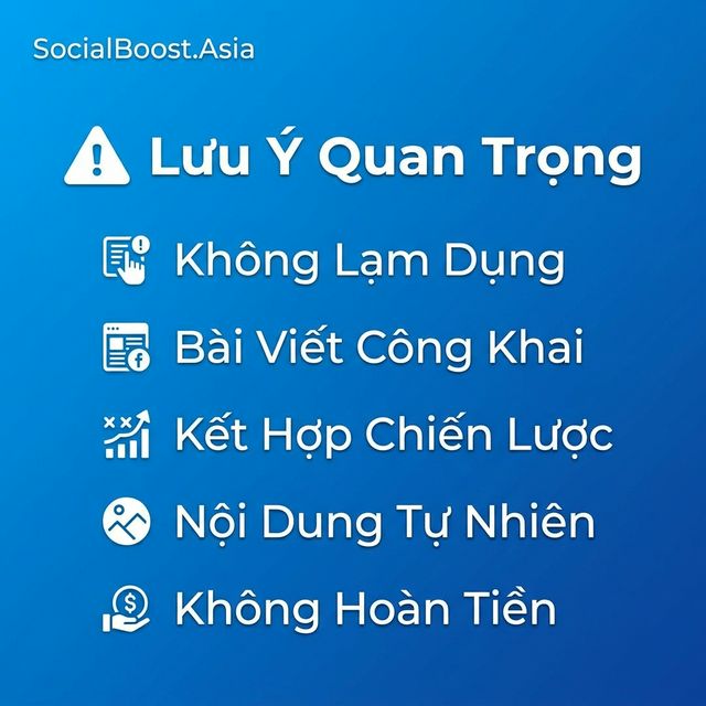 Lưu ý khi sử dụng dịch vụ tăng bình luận Facebook