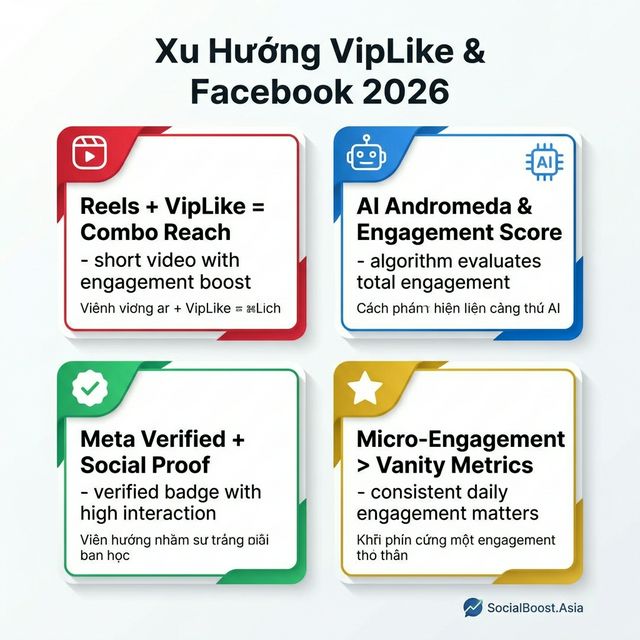 Xu hướng VipLike và Facebook 2026