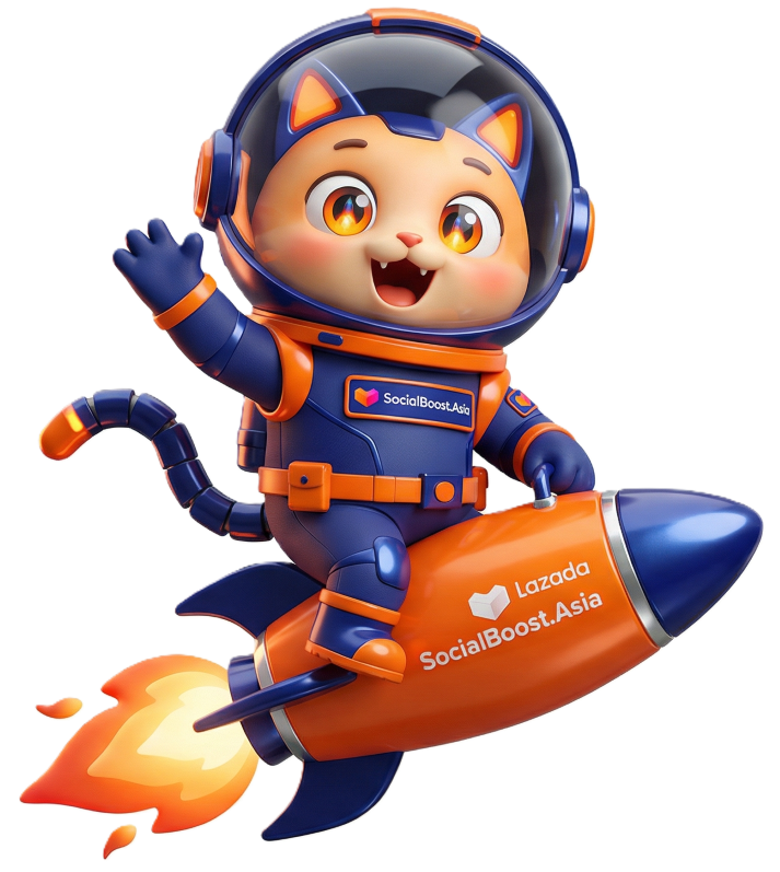 SocialBoost.Asia Robot Mèo Lazada - Dịch vụ tăng follow shop Lazada uy tín