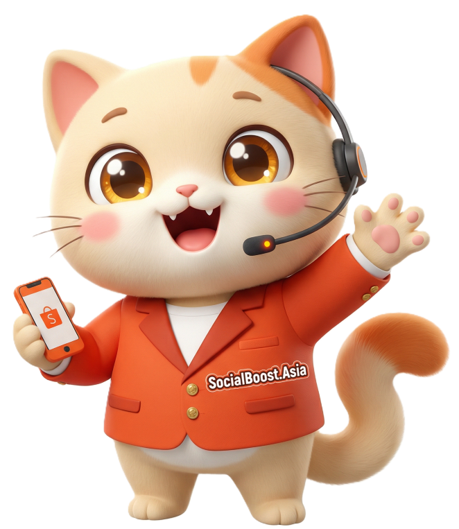 SocialBoost.Asia Robot Mèo Shopee - Dịch vụ tăng follow shop like sản phẩm mắt livestream tự động