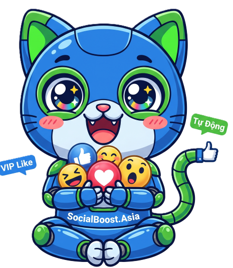 Robot Mascot VIP Like Facebook - Social Boost Asia