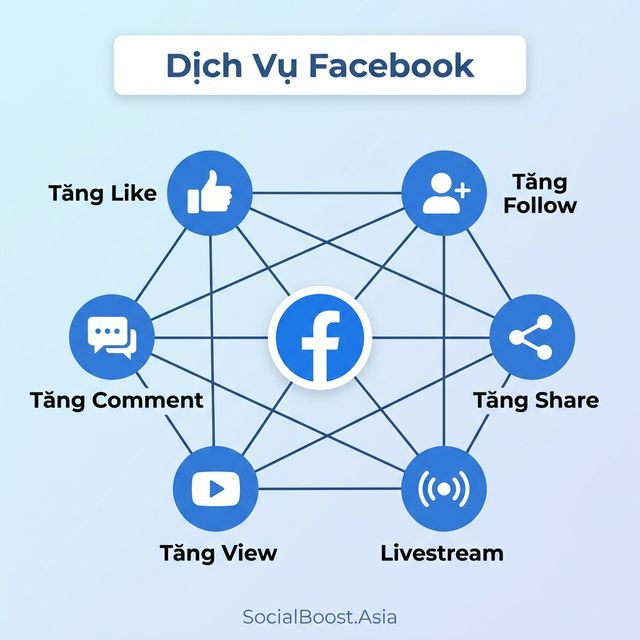 Dịch vụ Facebook là gì - Giải pháp tăng tương tác Facebook toàn diện tại Social Boost Asia