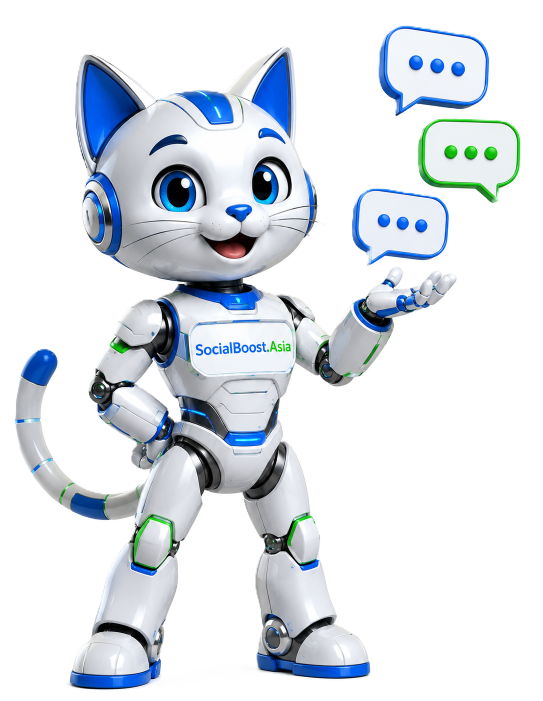 Robot mèo Bot Bình Luận Facebook Social Boost Asia