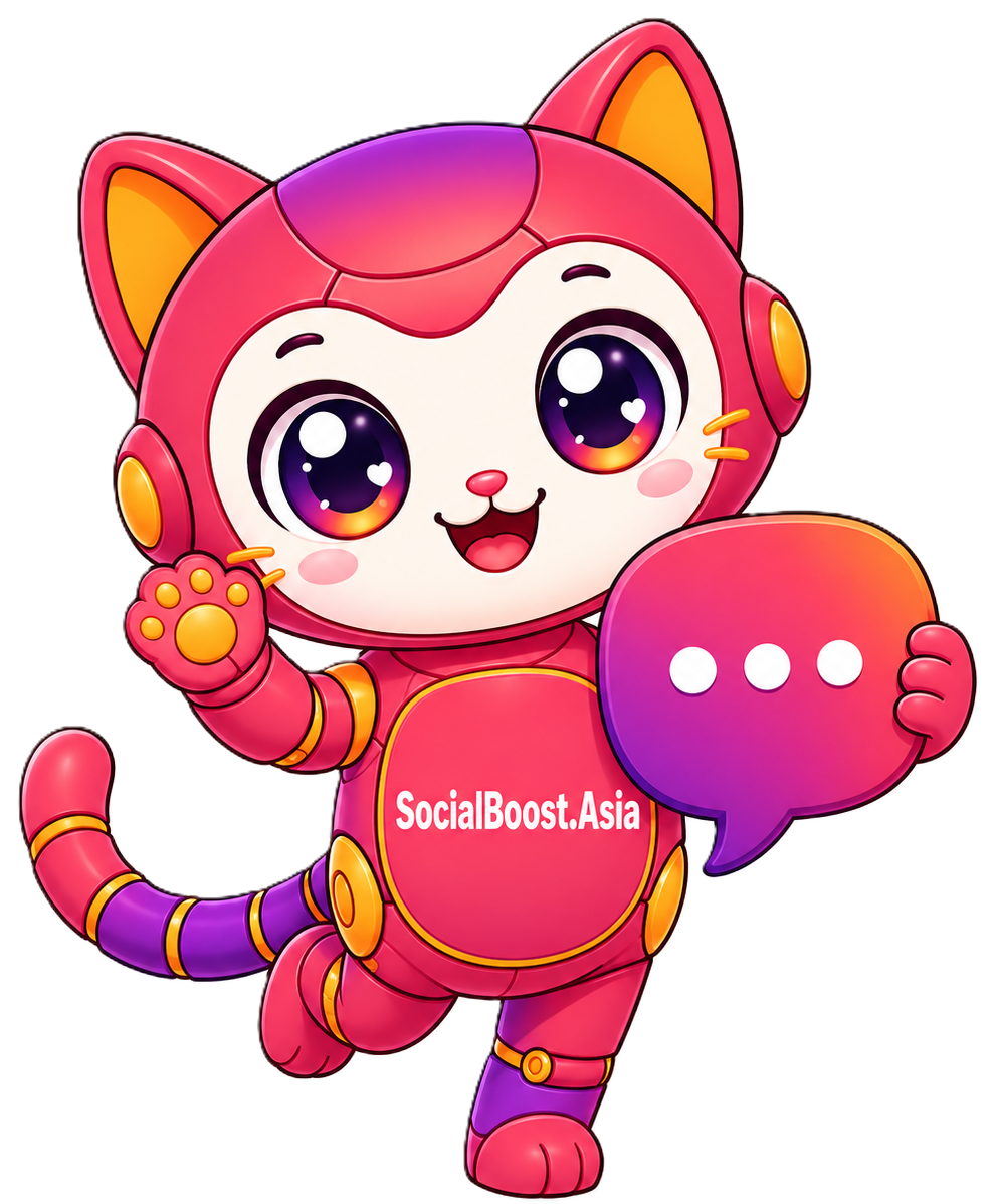 Robot mèo Social Boost Asia hỗ trợ tăng bình luận Instagram