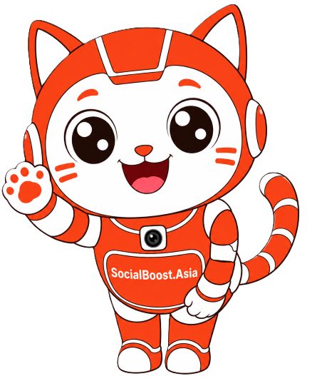 Robot mèo Shopee Live của Social Boost Asia