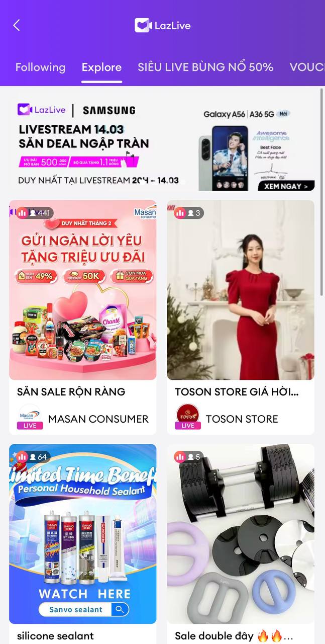 Tham gia vào các chương trình Livestream bán hàng dành cho các shop của lazada