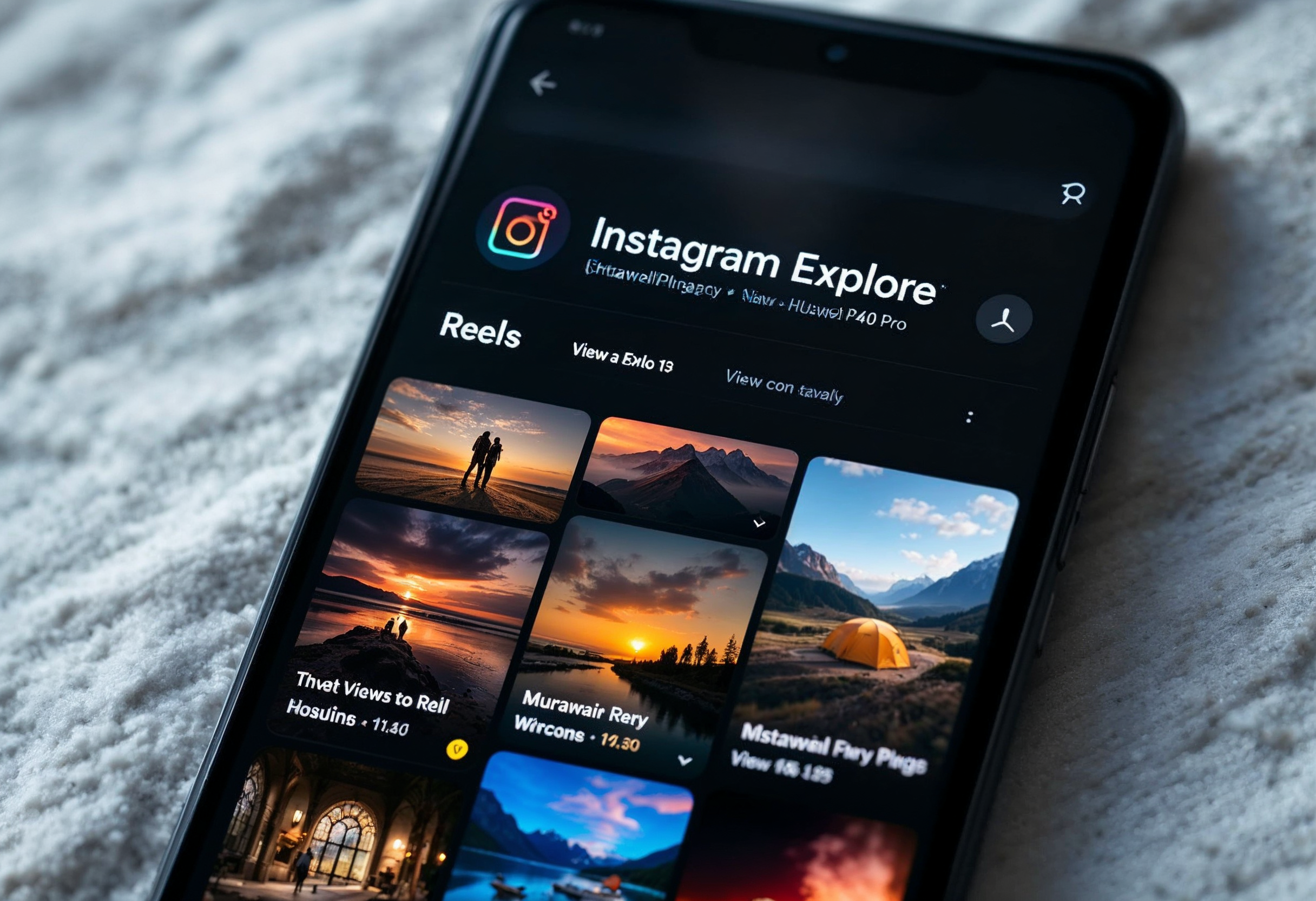 Instagram Reels Explore page