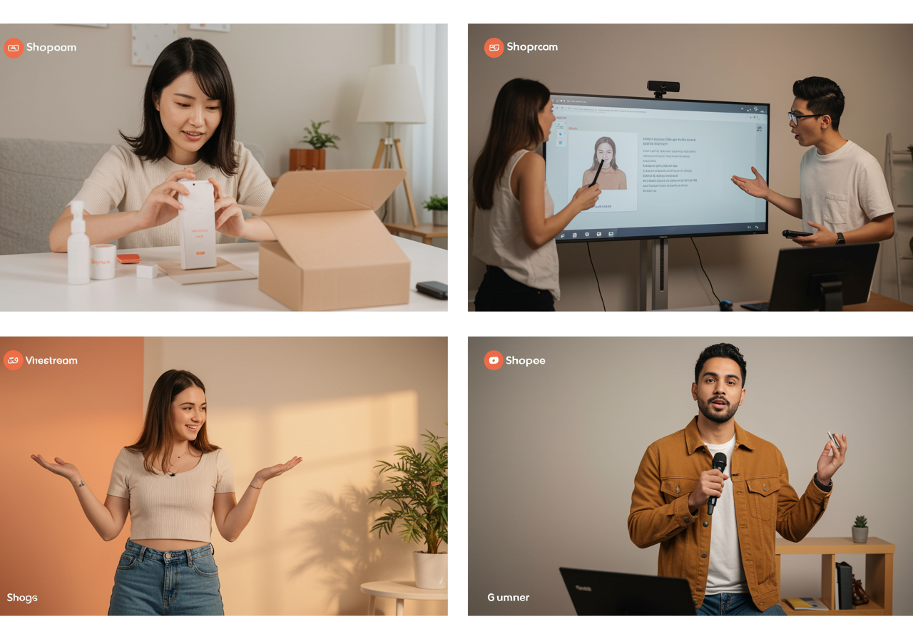 Nội dung livestream Shopee hấp dẫn