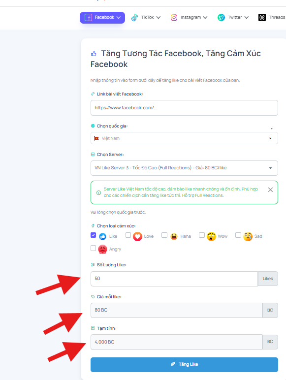 Bước 4: Thanh toán