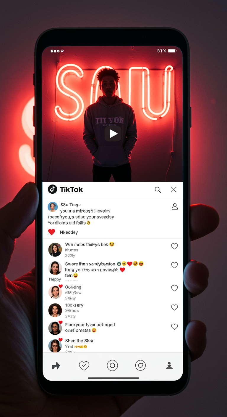 Caption TikTok thu hút bình luận