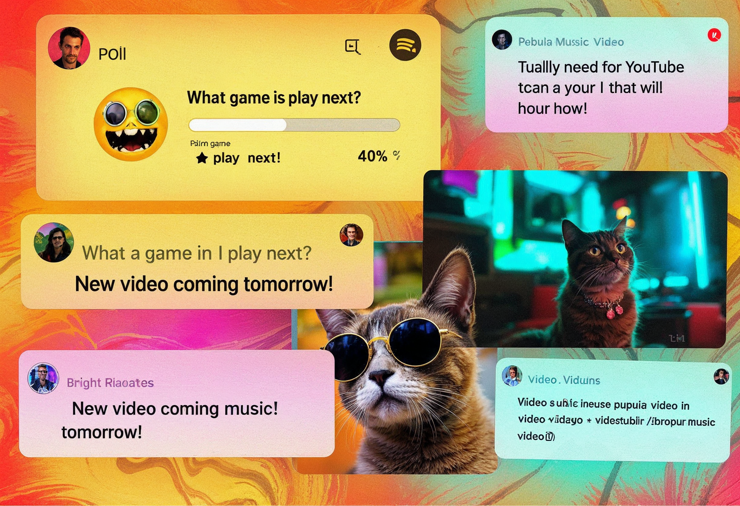 Nội dung bài viết cộng đồng YouTube đa dạng