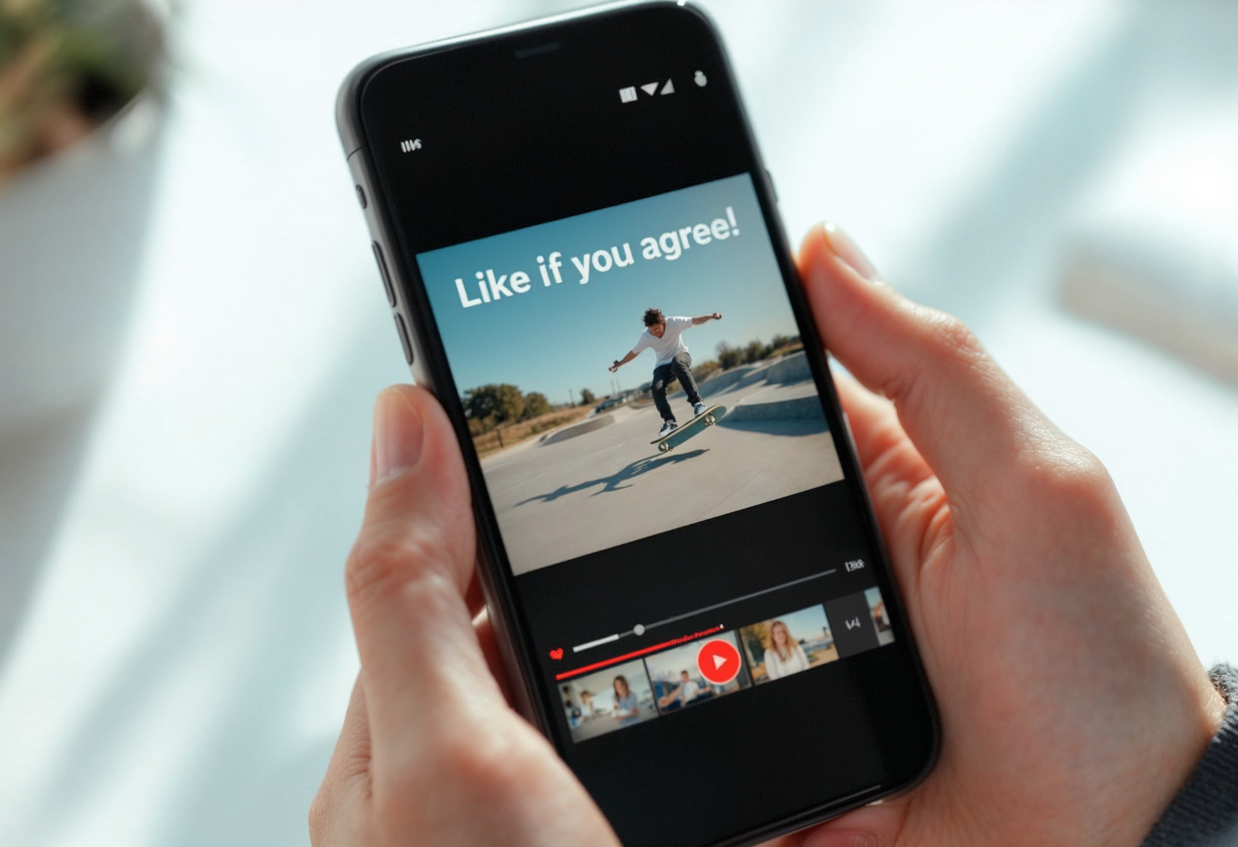 Video YouTube Shorts kêu gọi like sáng tạo