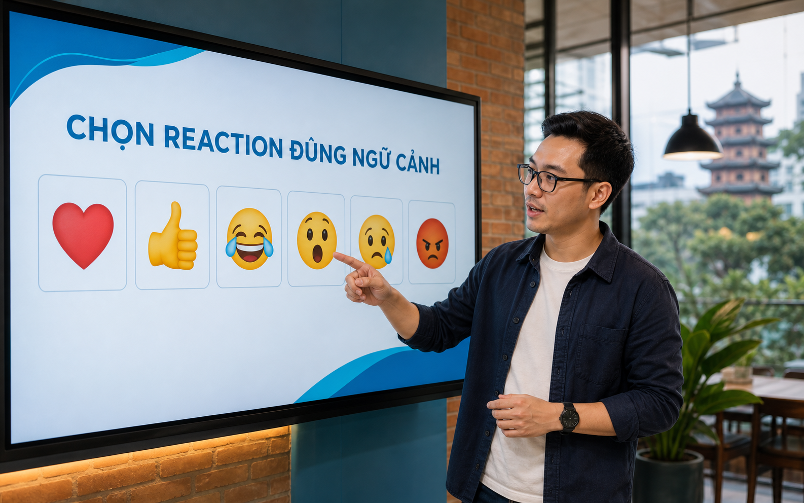 Người Việt hướng dẫn chọn reaction đúng ngữ cảnh trên Telegram