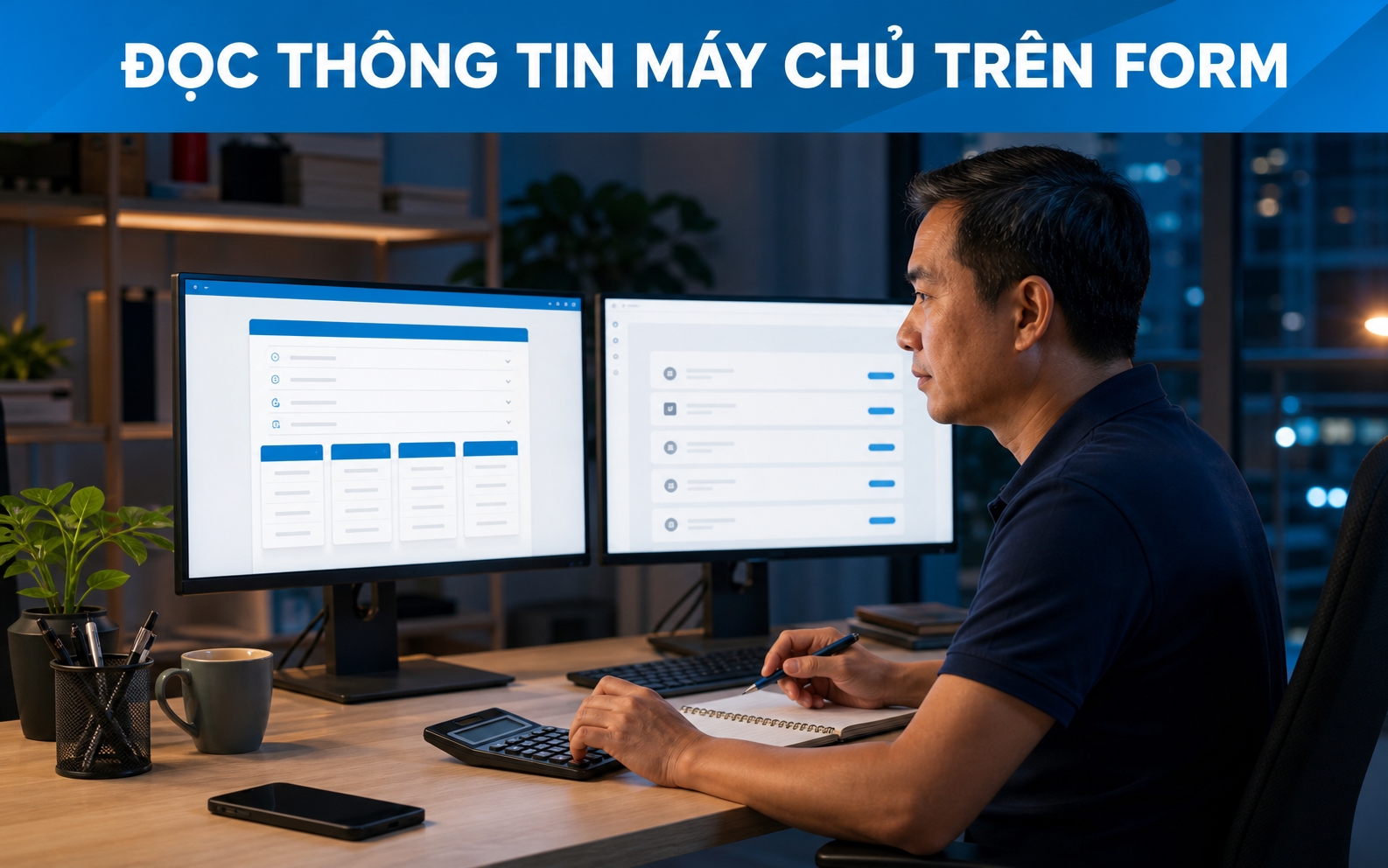 Người dùng đọc thông tin máy chủ tăng reaction Telegram trên form