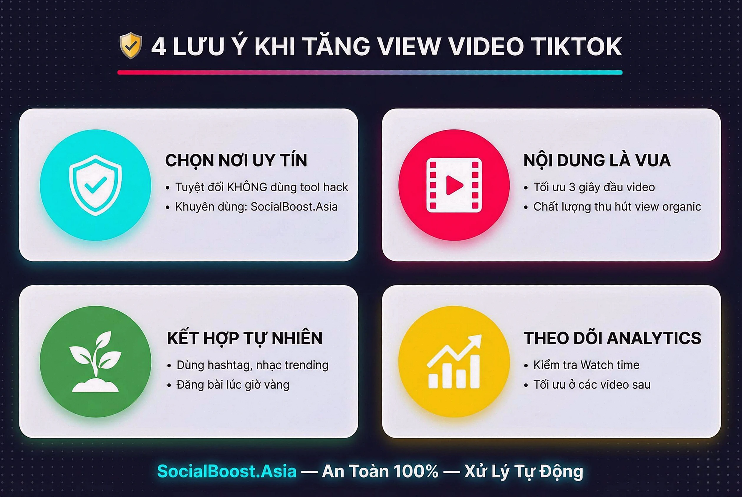 4 Lưu Ý Quan Trọng Khi Sử Dụng Dịch Vụ Tăng View TikTok - Checklist Chi Tiết