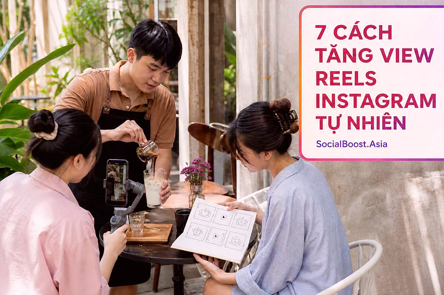 Nhóm sáng tạo Việt Nam thực hiện 7 cách tăng view Reels Instagram tự nhiên