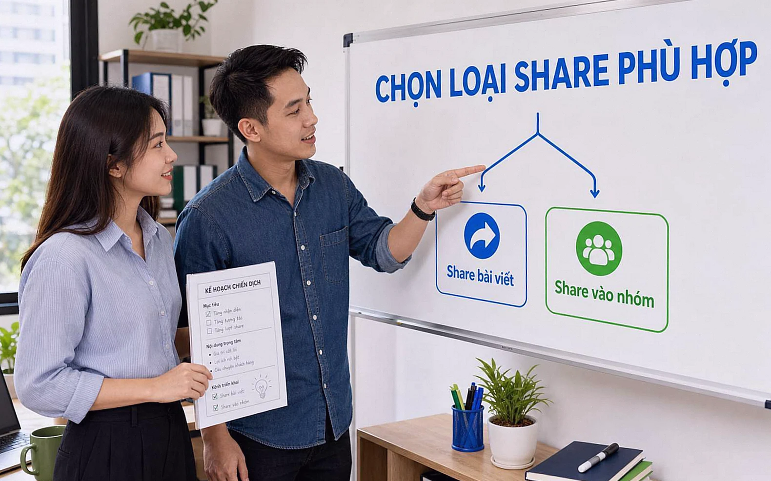 Người Việt chọn loại share Facebook phù hợp với mục tiêu