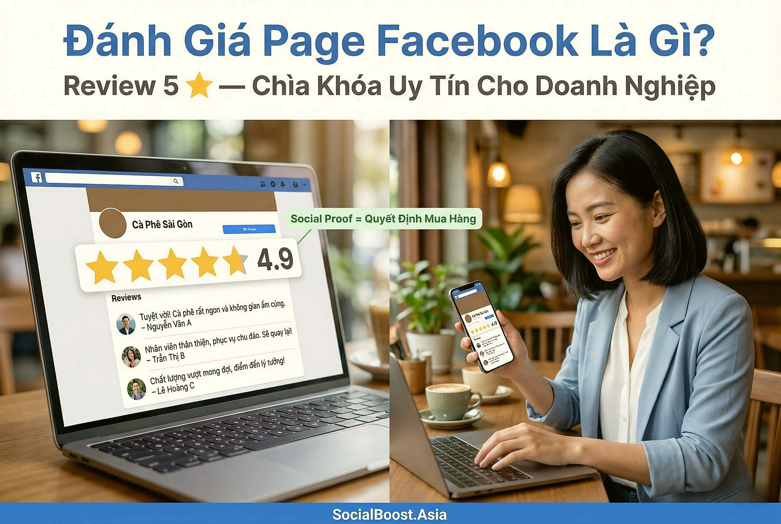 Đánh giá Page Facebook là gì - Review 5 sao Fanpage định nghĩa và social proof cho doanh nghiệp