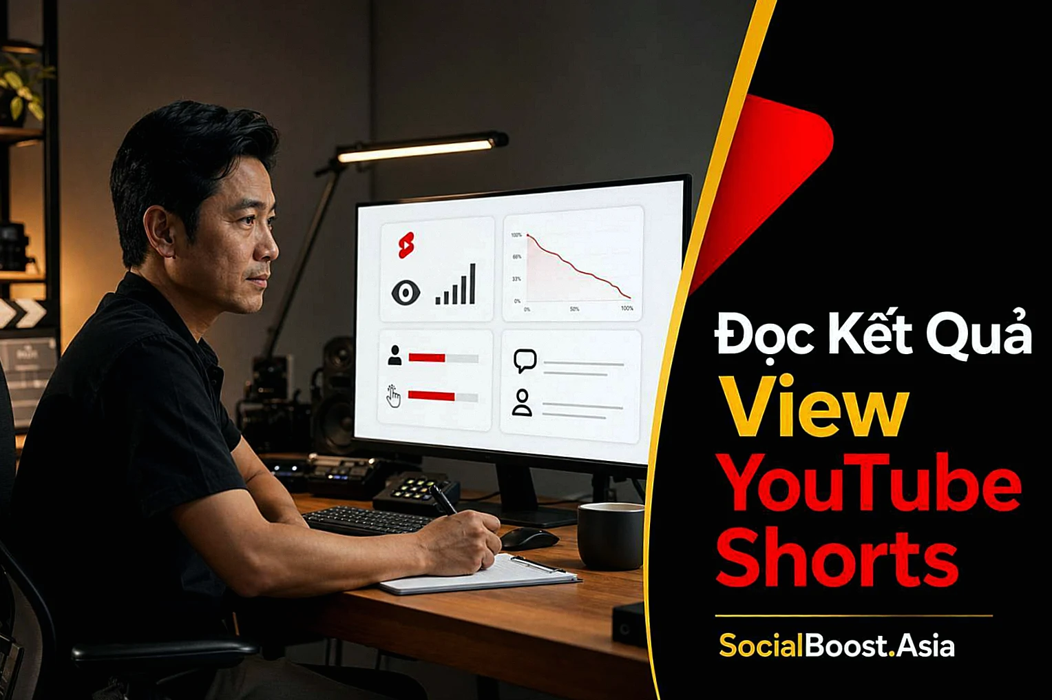 Người sáng tạo Việt Nam đọc kết quả tăng view YouTube Shorts trong Analytics