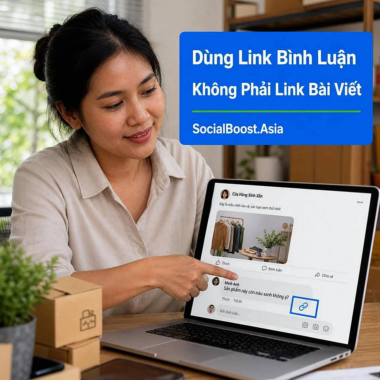 Cách lấy link bình luận Facebook để tăng reply comment