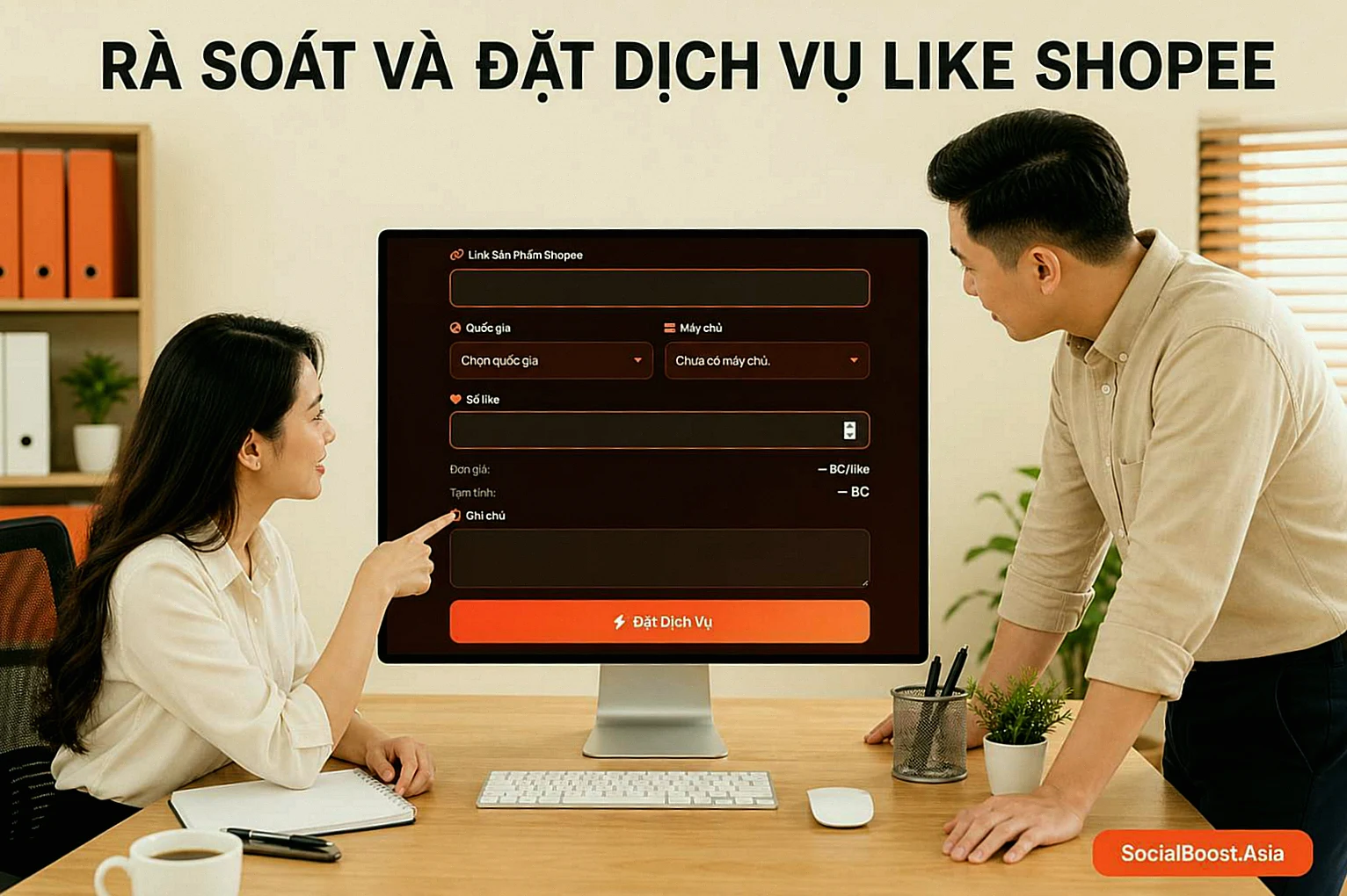 Hướng dẫn rà soát đơn tăng like sản phẩm Shopee