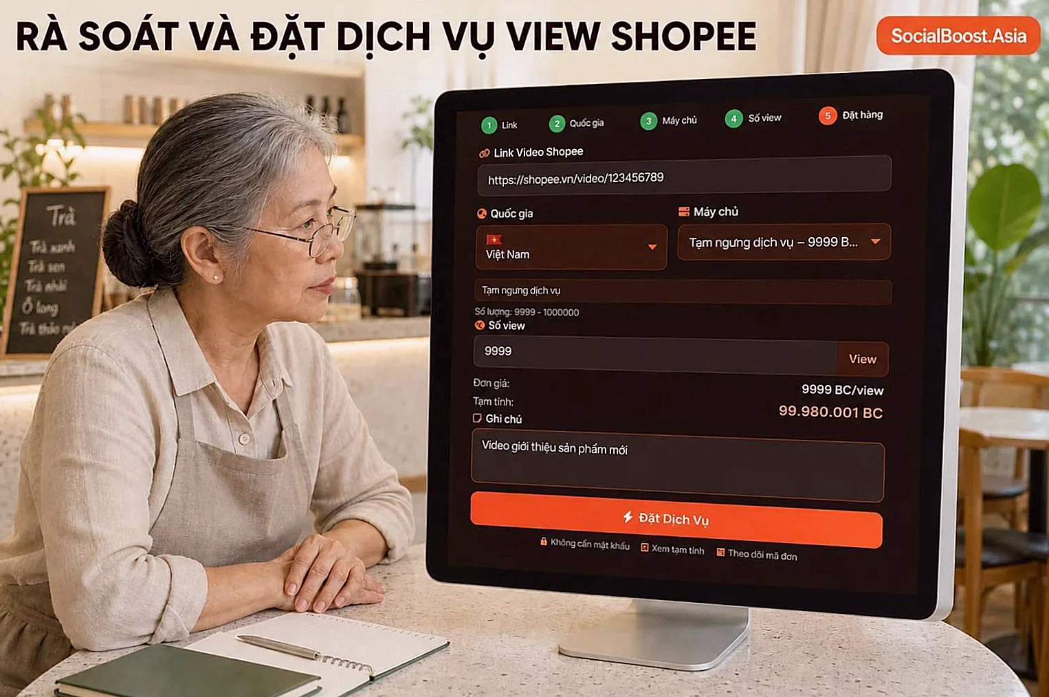 Hướng dẫn rà soát đơn tăng view video Shopee