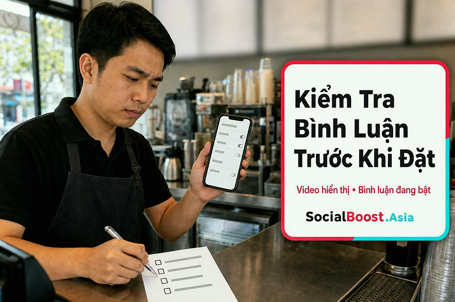 Kiểm tra video và bình luận TikTok trước khi đặt reply