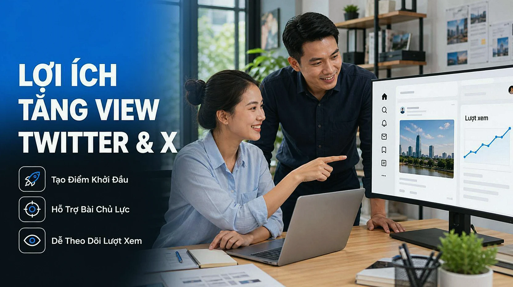 Lợi ích tăng view Twitter và X cho bài viết, ảnh và video tại Social Boost Asia