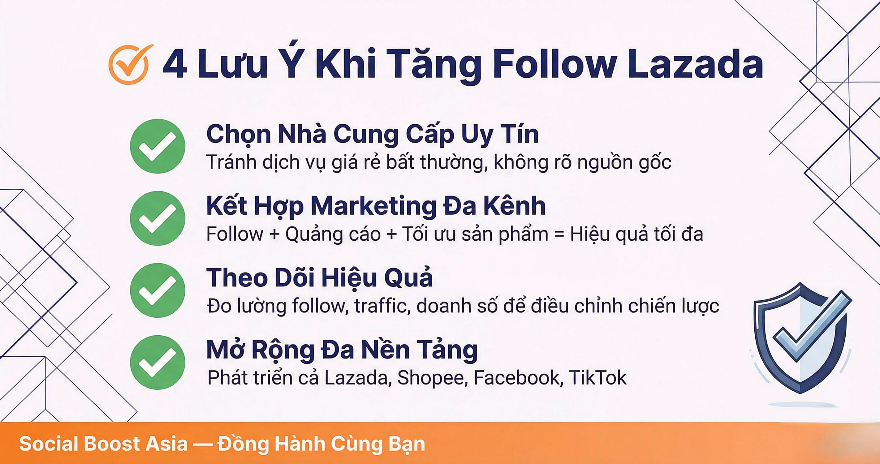 4 Lưu Ý Quan Trọng Khi Sử Dụng Dịch Vụ Tăng Follow Shop Lazada