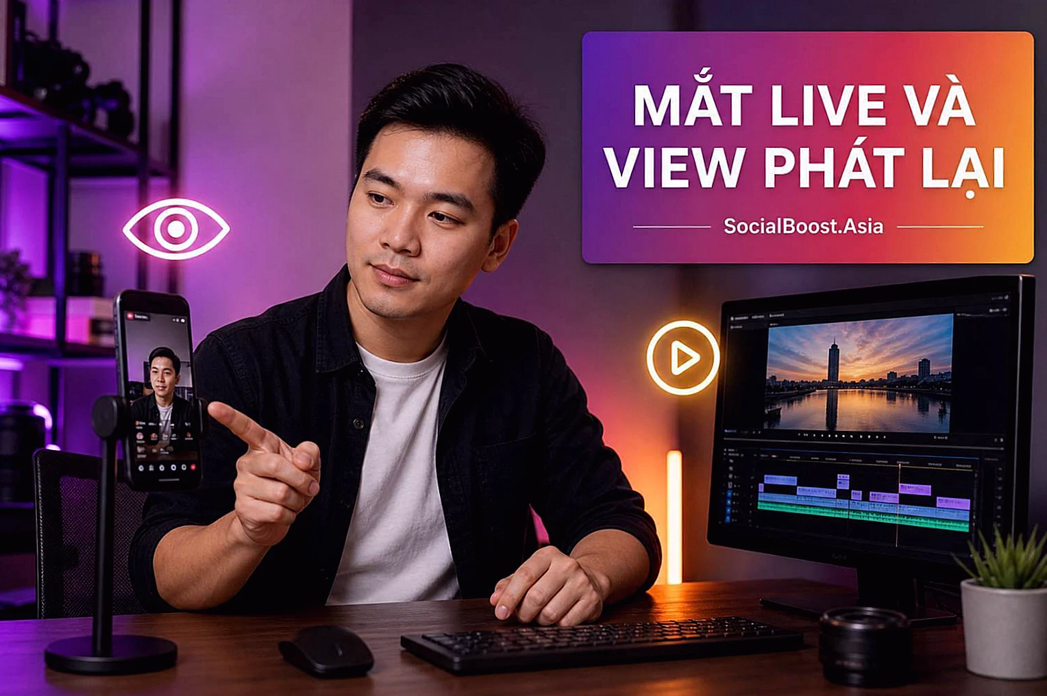 Người sáng tạo so sánh mắt Instagram Live với lượt xem video phát lại