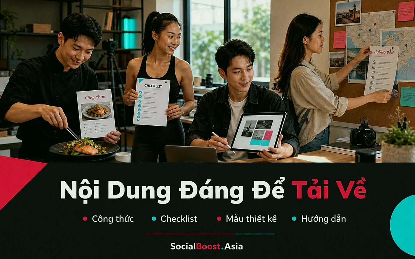 Nhóm người Việt tạo công thức, checklist, mẫu thiết kế và hướng dẫn