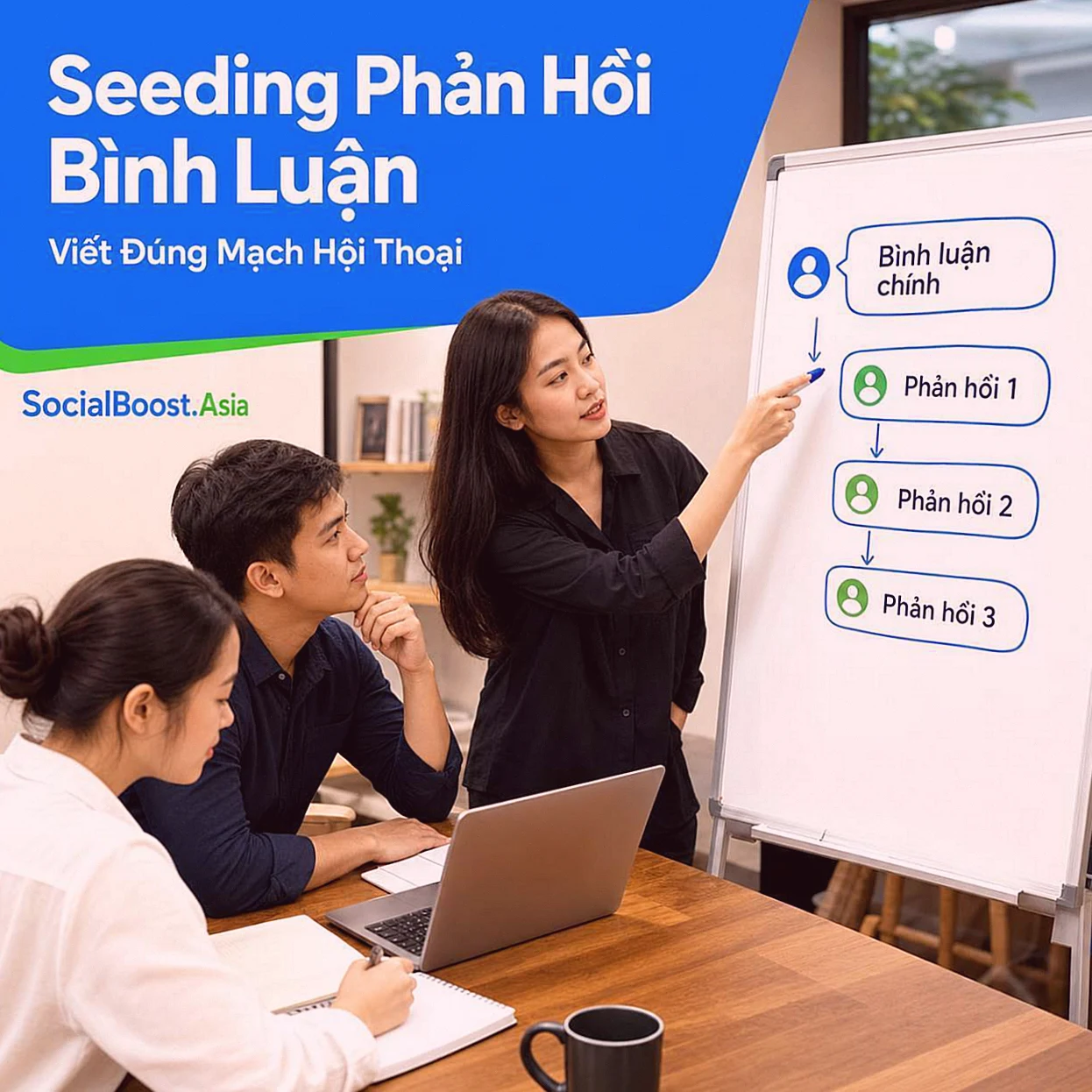 Seeding phản hồi bình luận Facebook theo mạch hội thoại