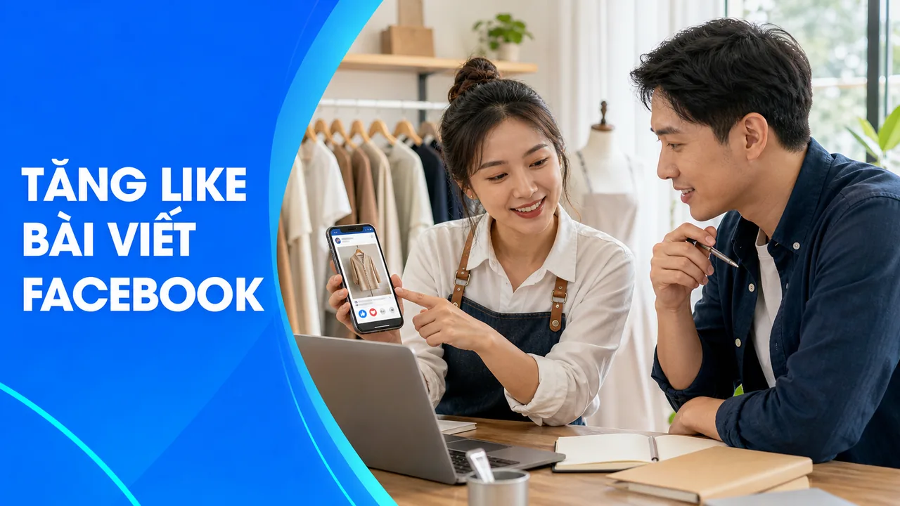 Người bán hàng tìm hiểu dịch vụ tăng like bài viết Facebook