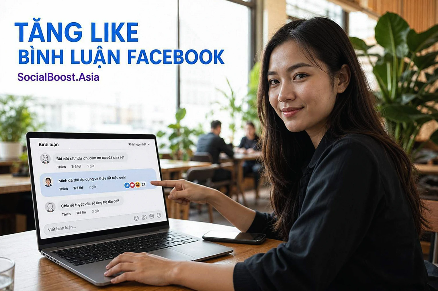 Tăng like bình luận Facebook là thêm Like hoặc cảm xúc cho một comment cụ thể