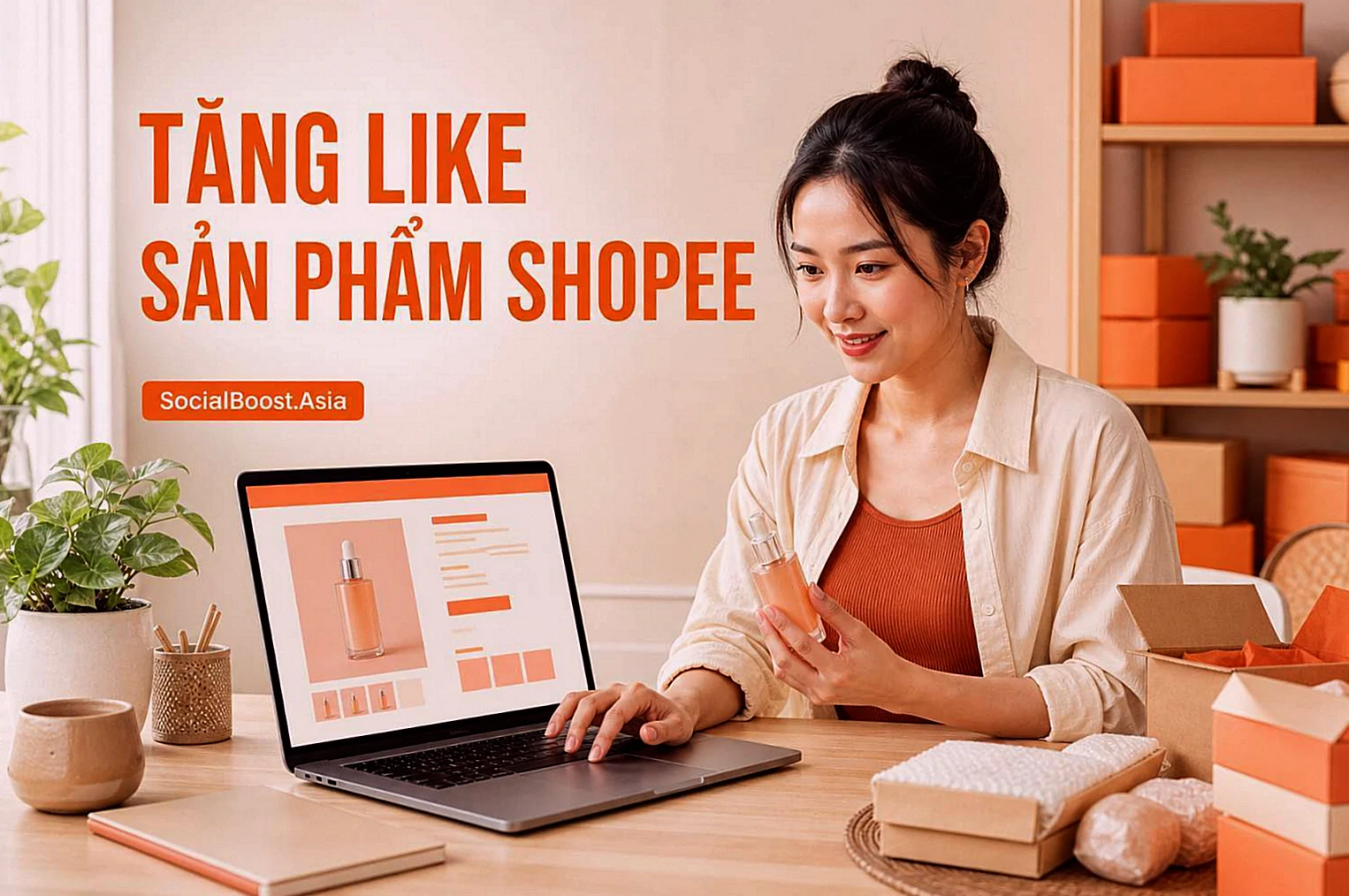 Người bán Việt Nam tìm hiểu dịch vụ tăng like sản phẩm Shopee