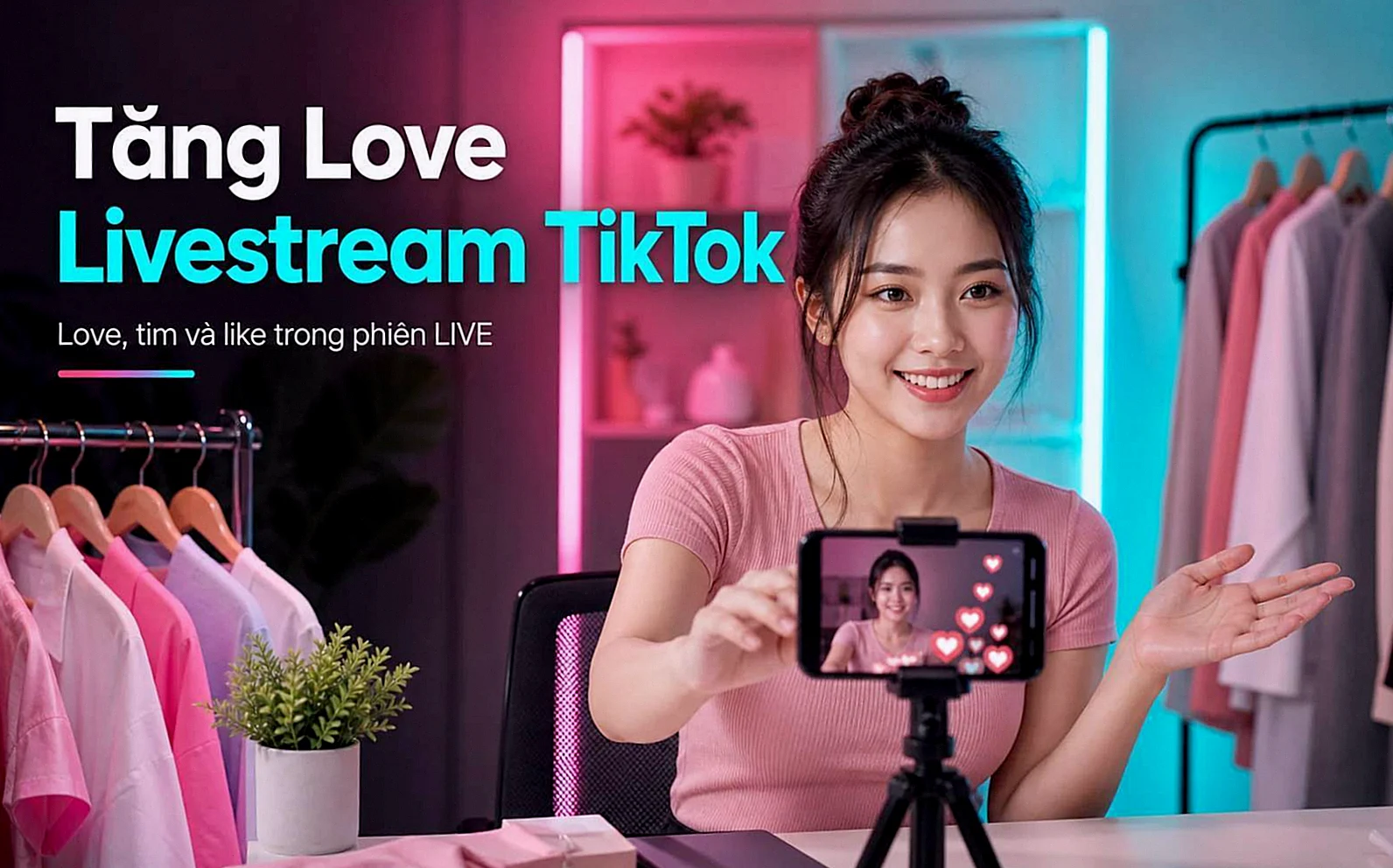 Tăng Love Livestream TikTok, Love tim và like trong phiên LIVE