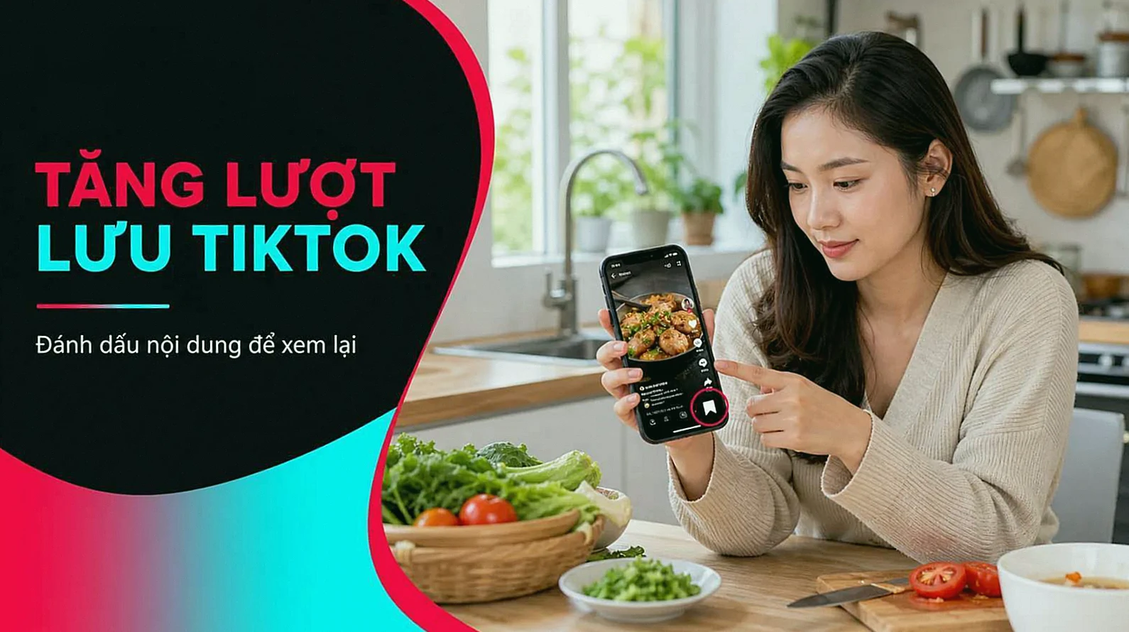 Người Việt xem lại video nấu ăn đã lưu trên TikTok