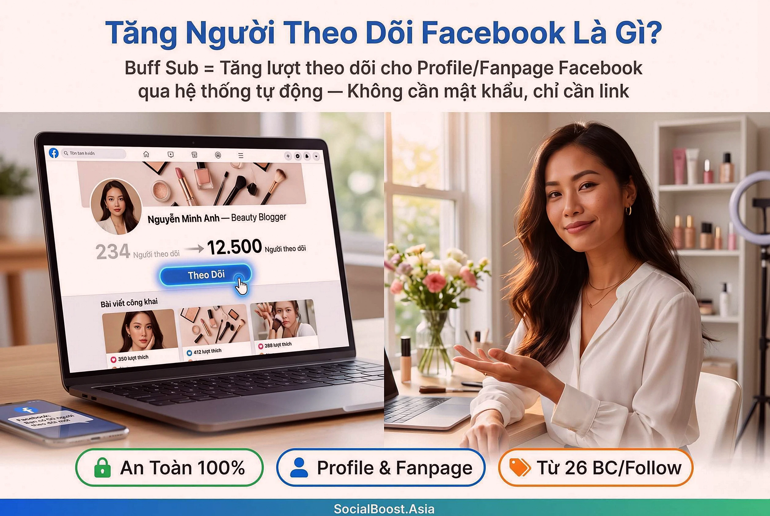 Tăng người theo dõi Facebook là gì — Định nghĩa dịch vụ buff sub Facebook
