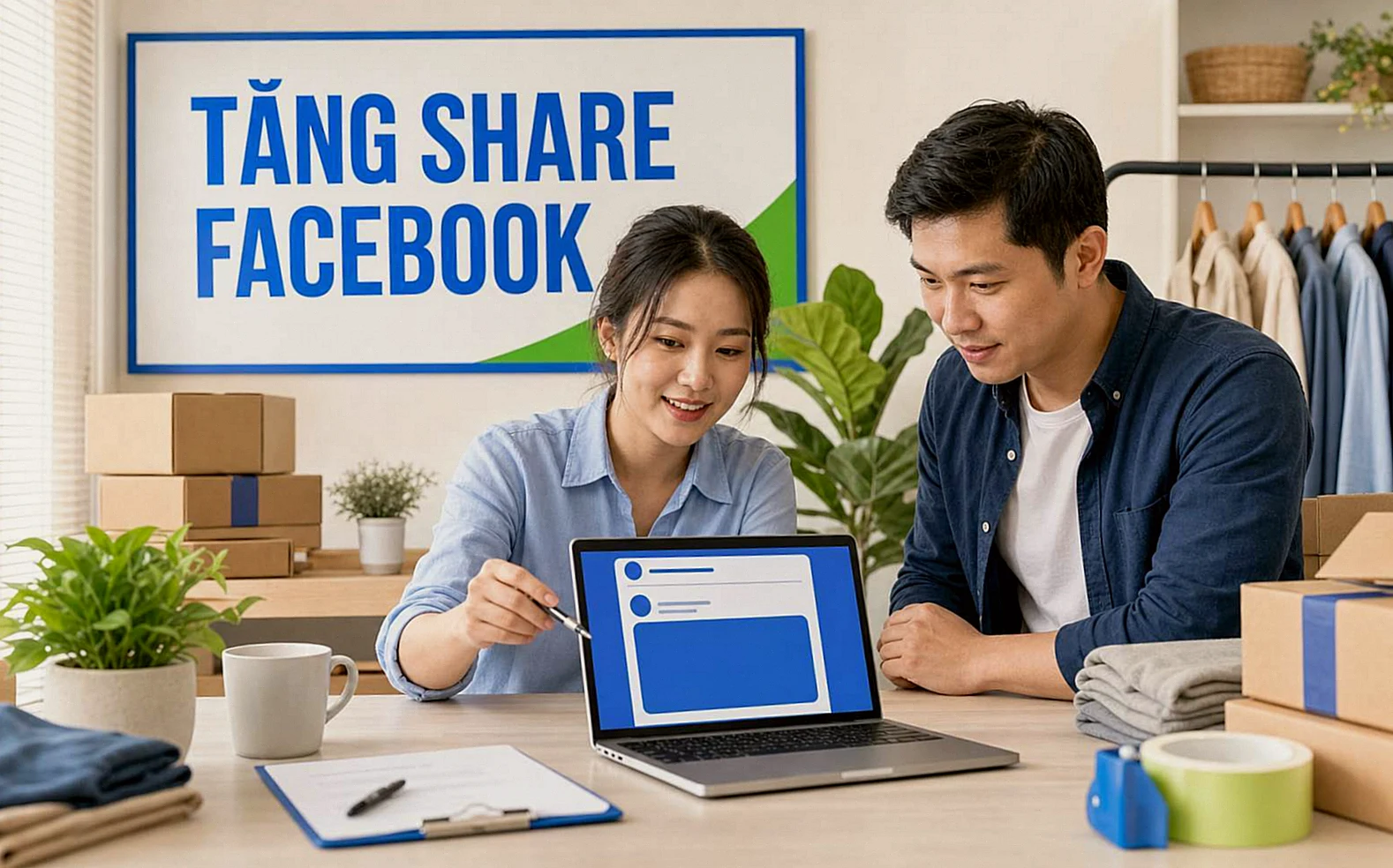 Người Việt lập kế hoạch tăng share Facebook cho bài viết