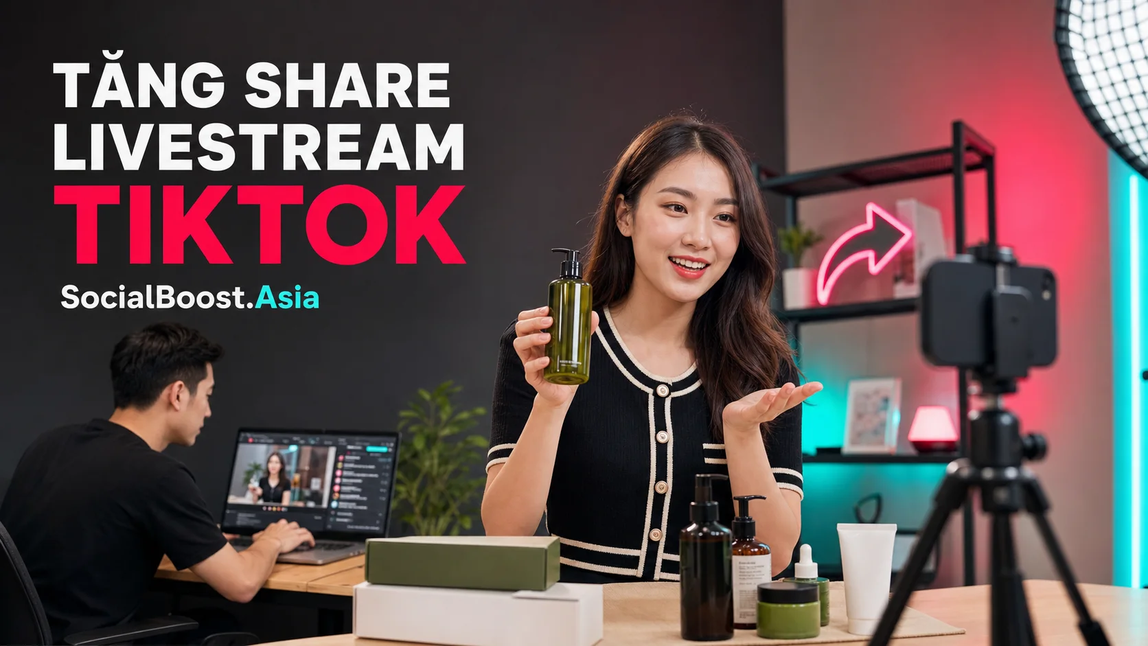 Người sáng tạo nội dung tìm hiểu dịch vụ tăng share livestream TikTok