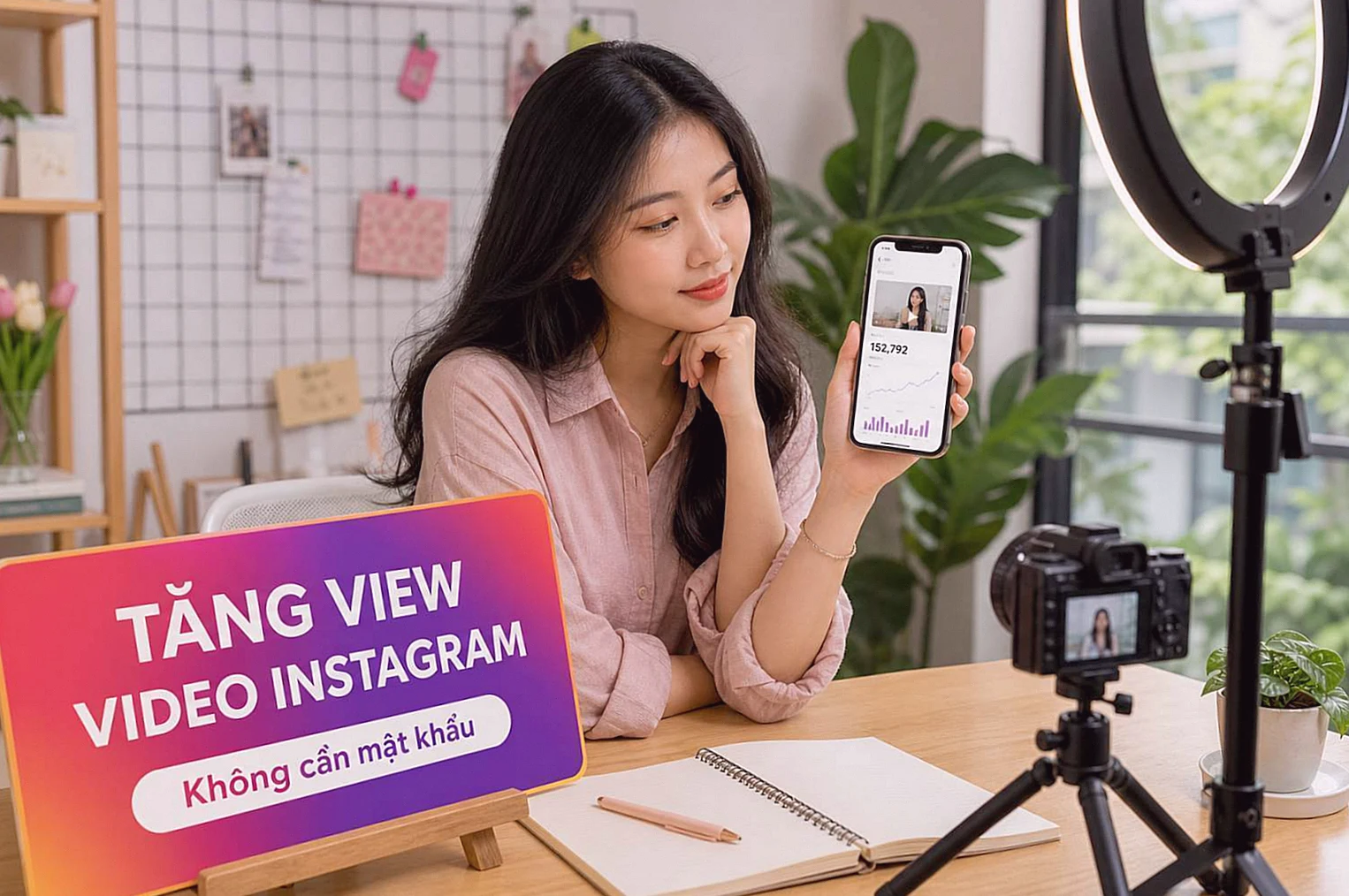 Người sáng tạo nội dung theo dõi lượt xem video Instagram