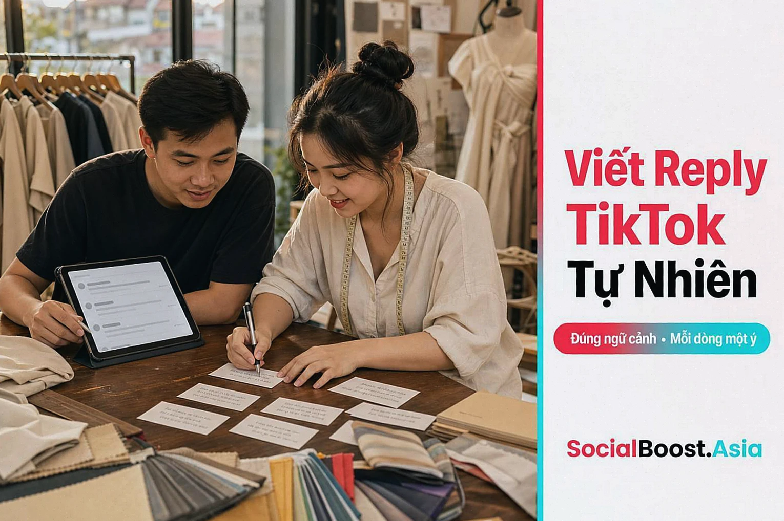 Cách viết reply TikTok tự nhiên, đúng ngữ cảnh và mỗi dòng một ý