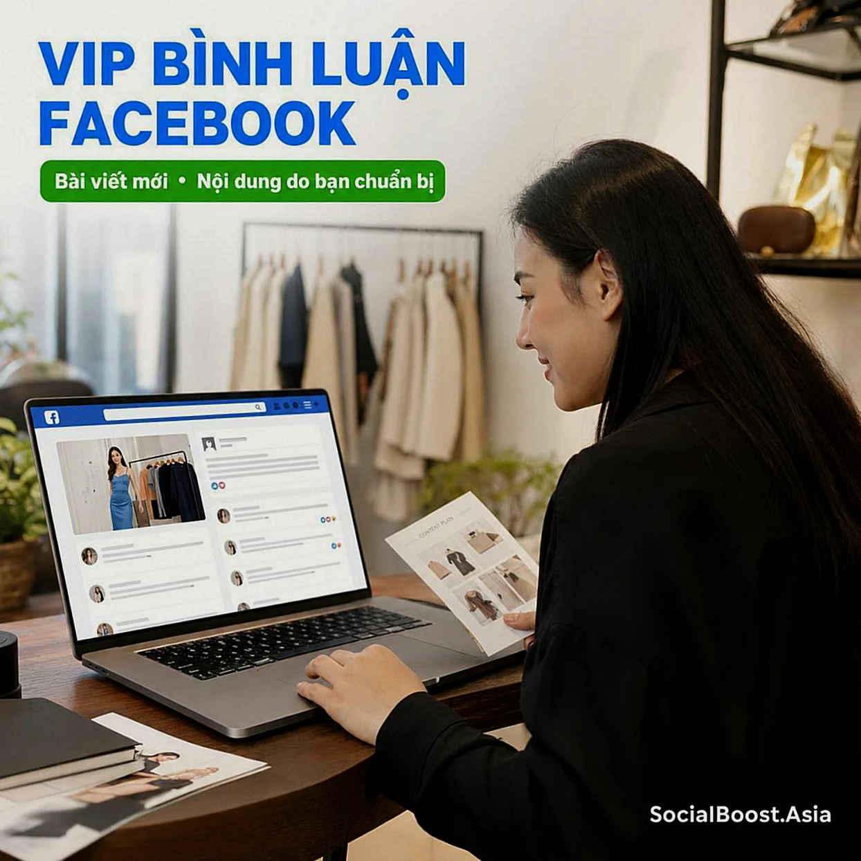 Người quản lý nội dung tìm hiểu VIP bình luận Facebook