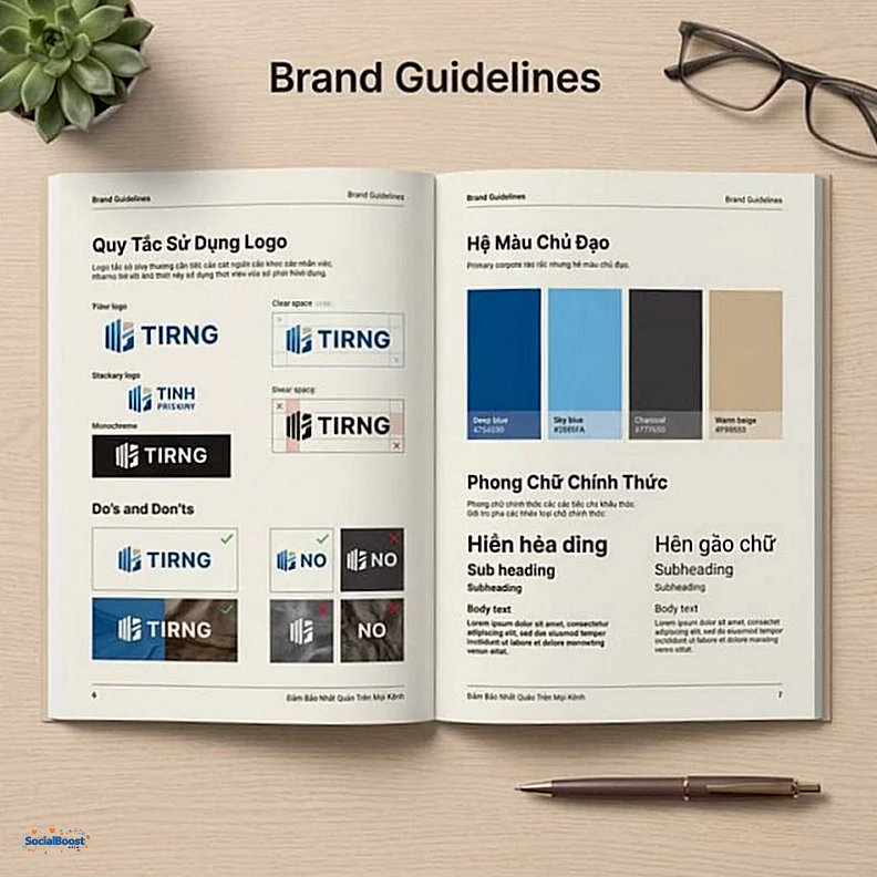 Ví dụ Brand Guidelines chuyên nghiệp