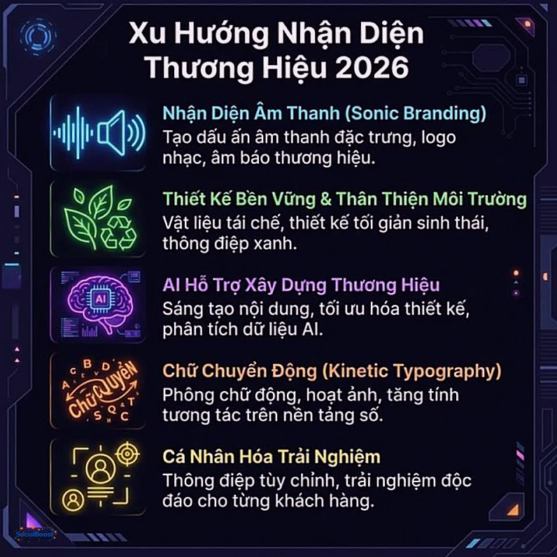 Xu hướng nhận diện thương hiệu nổi bật 2026