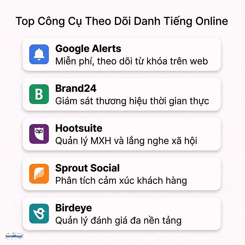 Top công cụ theo dõi danh tiếng online 2026